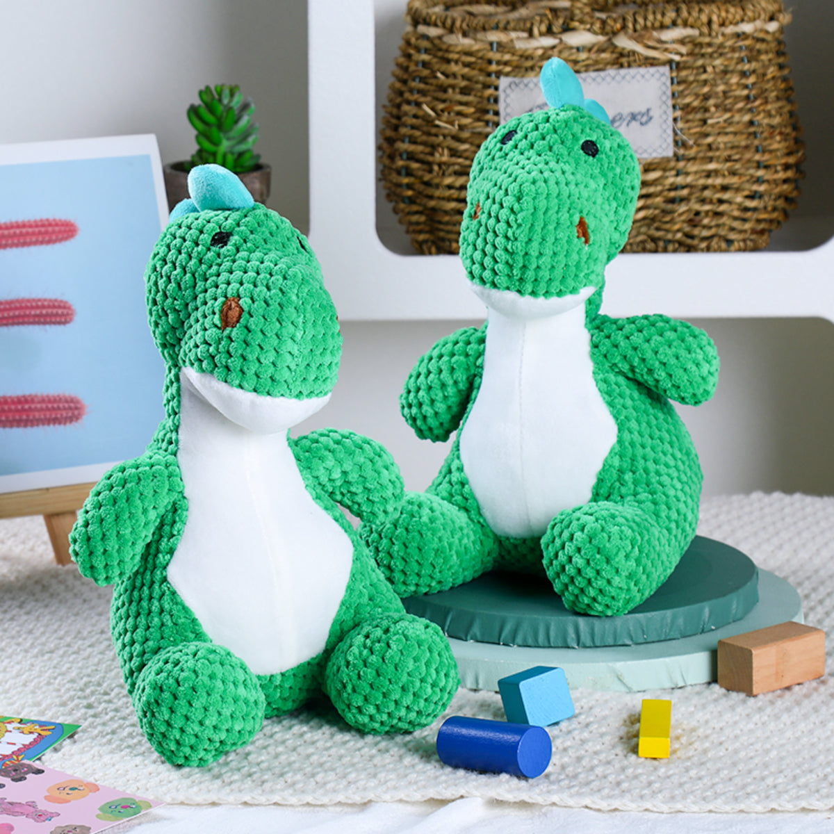 Squeaky Plush Dinosaur Dog Toy | Durable Chew Toy for Pets – ZHIHAO PET SHOP