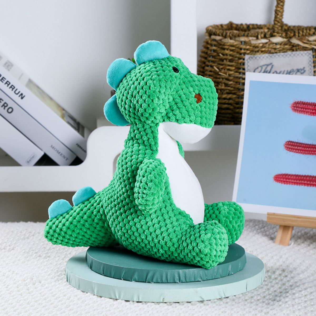 Squeaky Plush Dinosaur Dog Toy | Durable Chew Toy for Pets – ZHIHAO PET SHOP
