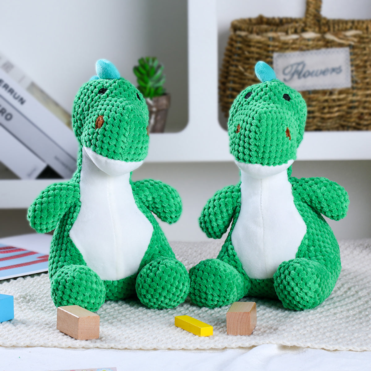 Squeaky Plush Dinosaur Dog Toy | Durable Chew Toy for Pets – ZHIHAO PET SHOP