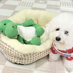 Squeaky Plush Dinosaur Dog Toy | Durable Chew Toy for Pets – ZHIHAO PET SHOP